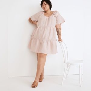 Madewell Linen-Blend Lorelei Mini Dress